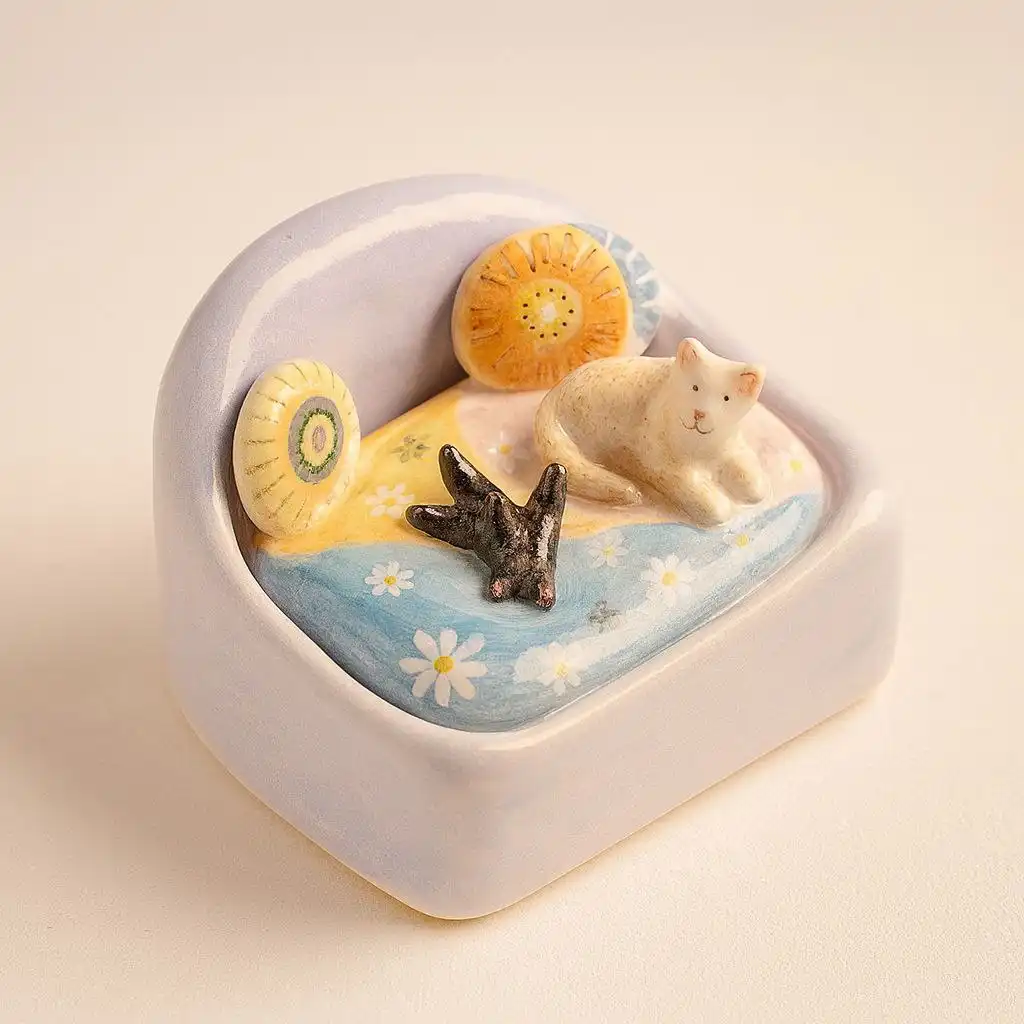 گربه روی مبل